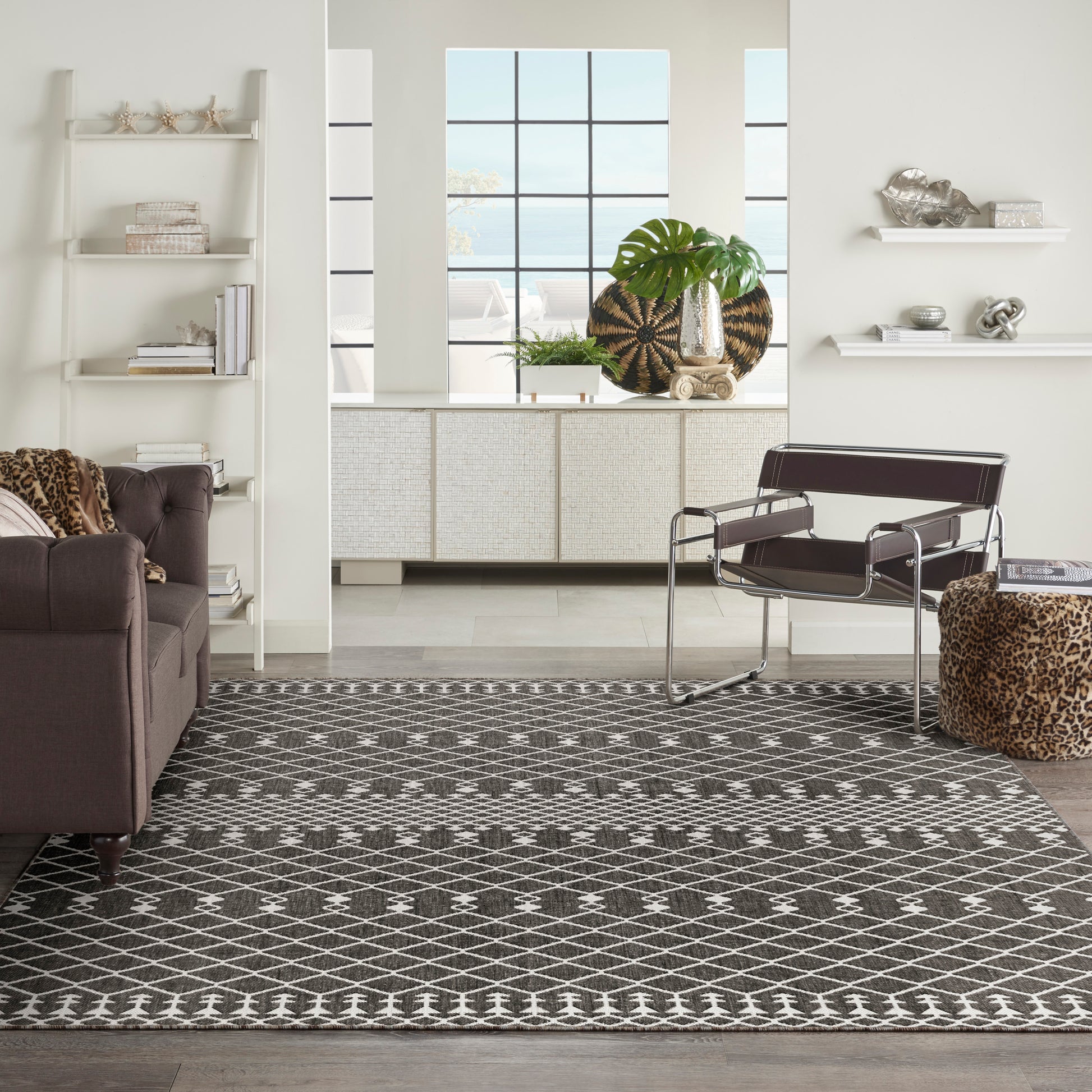 Nourison Home Positano  Black  Contemporary