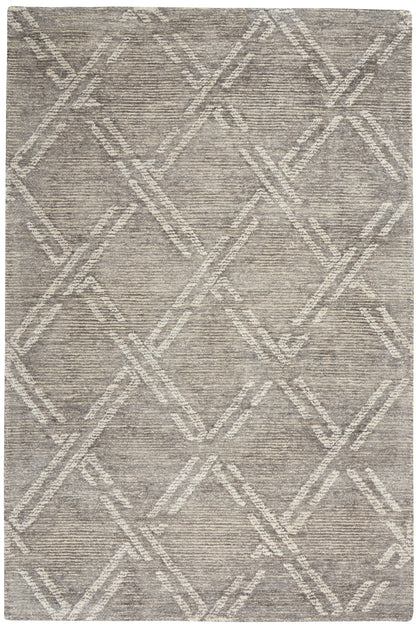 Nourison Home Venosa VSN01 Grey Ivory Contemporary Tufted Rug