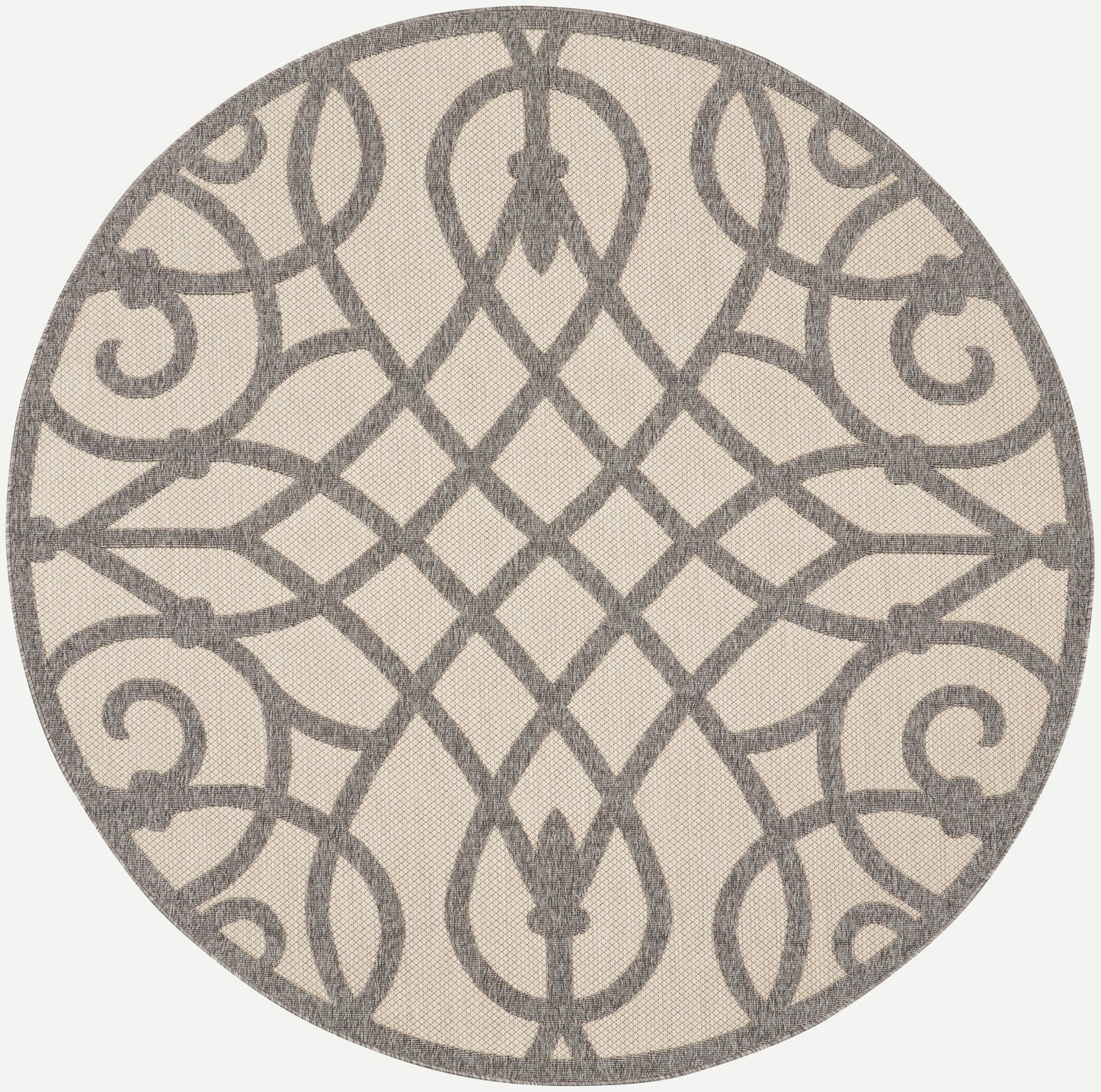 Nourison Home Cozumel CZM04 Cream Grey Contemporary Power-loomed Rug