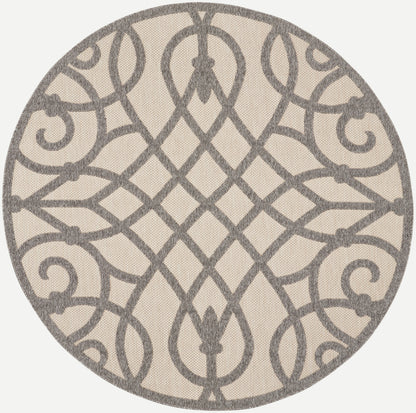 Nourison Home Cozumel CZM04 Cream Grey Contemporary Power-loomed Rug