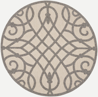 Nourison Home Cozumel CZM04 Cream Grey Contemporary Power-loomed Rug