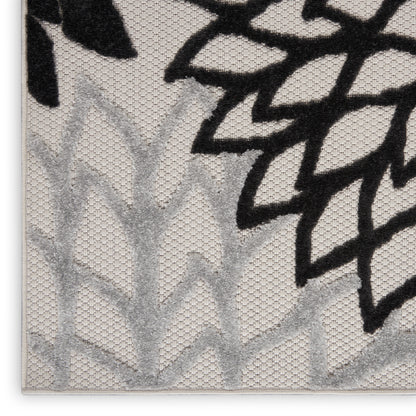 Nourison Home Aloha  Black White  Contemporary