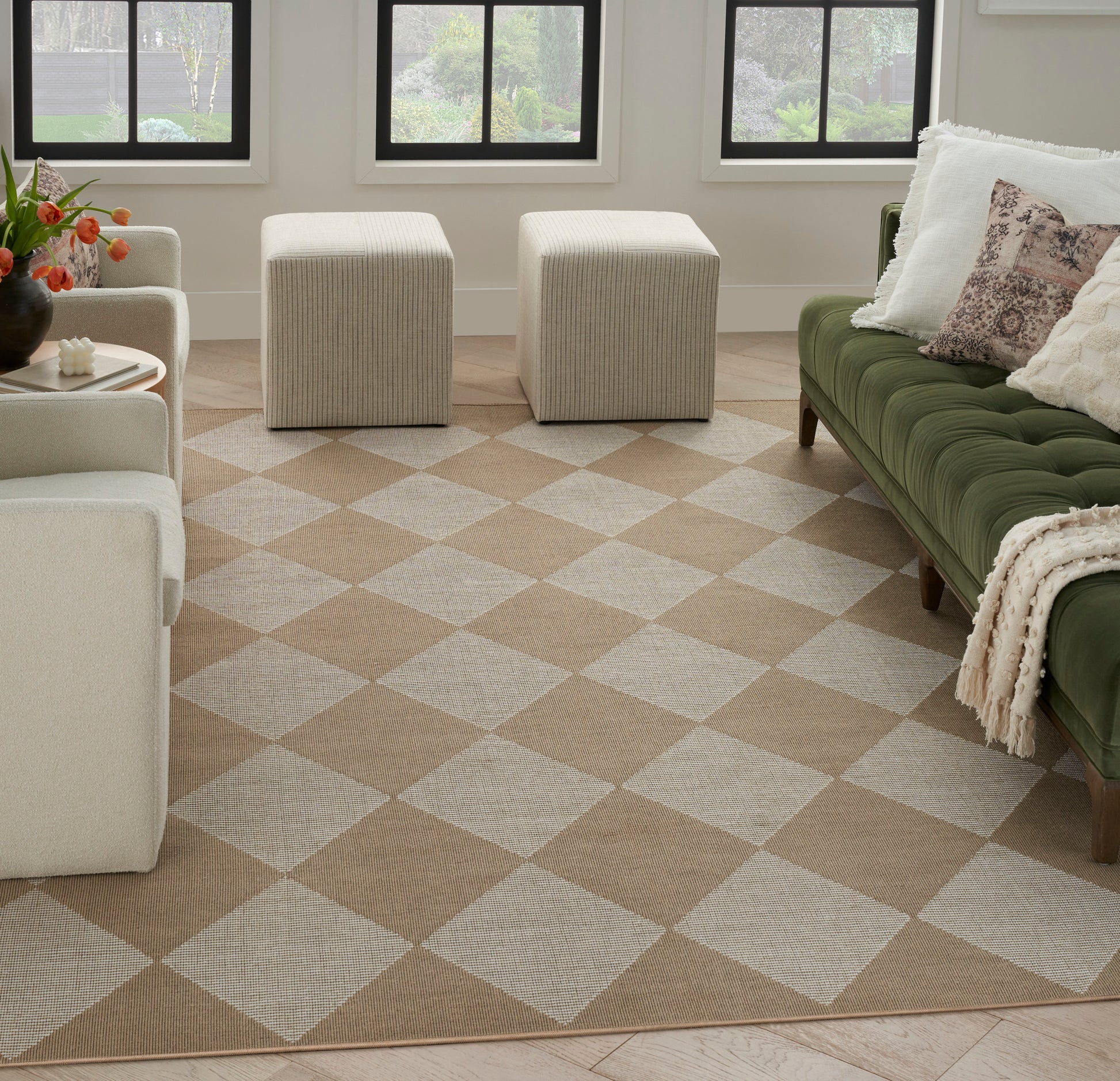 Nourison Home Washable Modern Jute  Natural Ivory  Contemporary