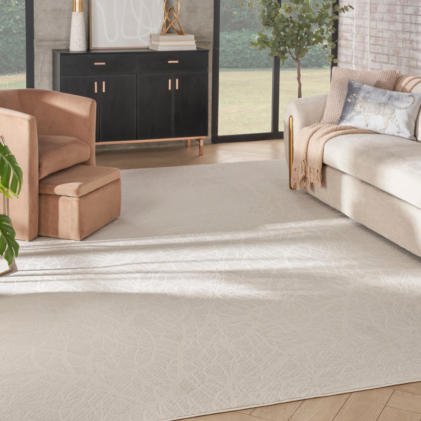 Nourison Home Desire  Beige  Contemporary