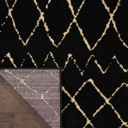 Nourison Home Grafix  Black  Contemporary