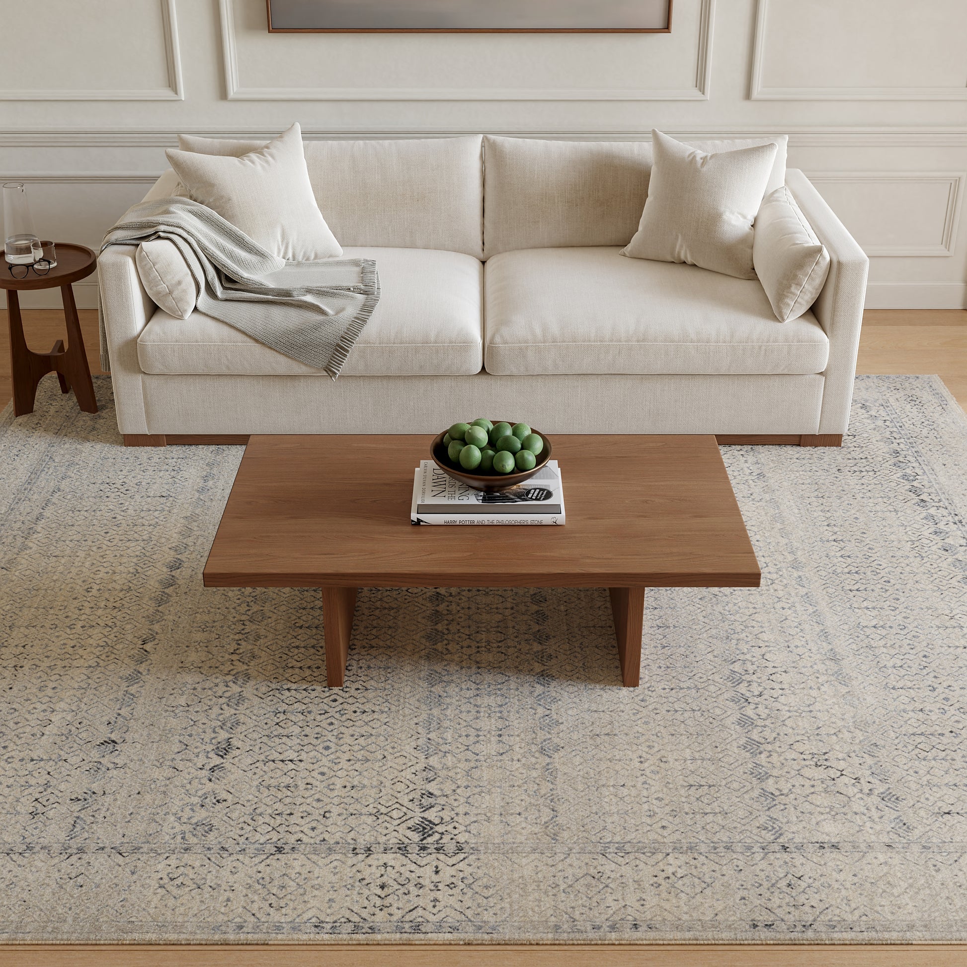 Nourison Home Sultana  Ivory Blue  Traditional