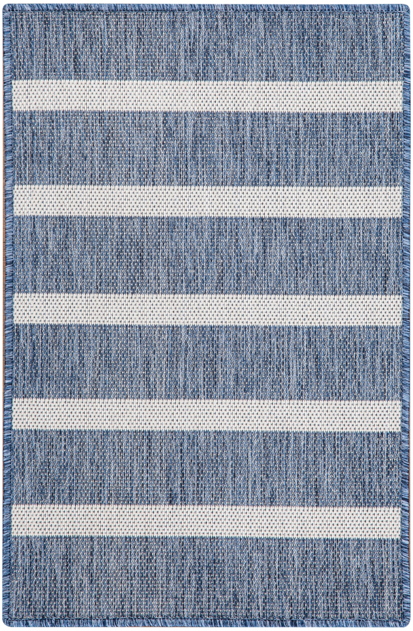 Nourison Home Positano POS03 Navy Ivory Contemporary Power-loomed Rug