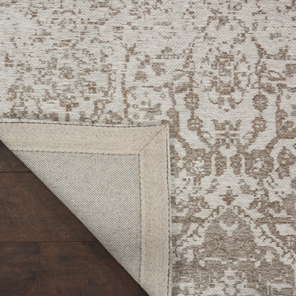 Nourison Home Damask  Ivory  Transitional