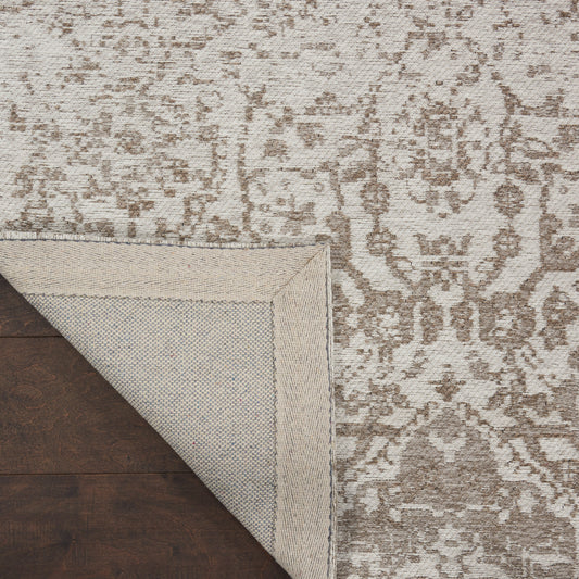 Nourison Home Damask  Ivory  Transitional