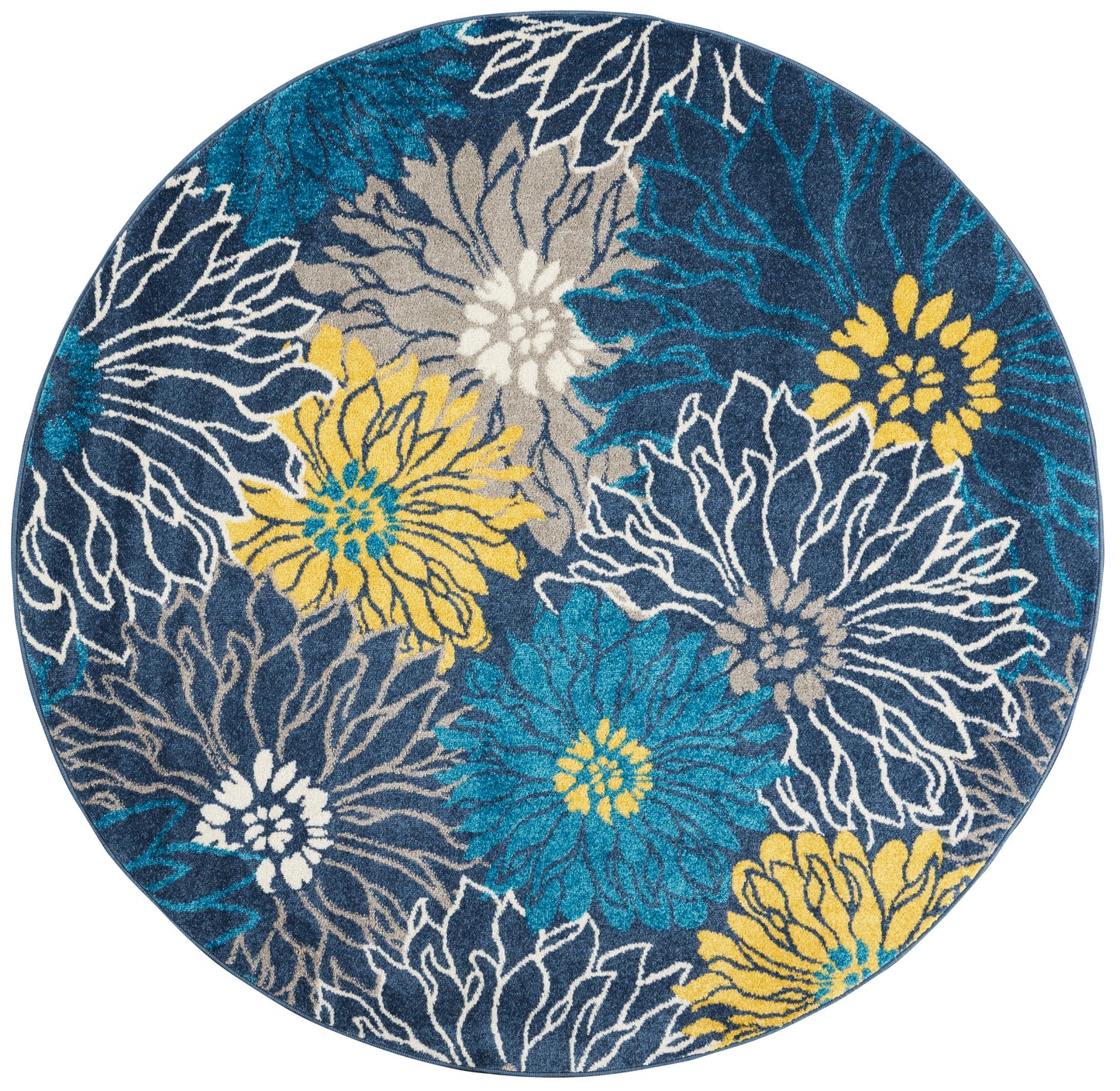 Nourison Home Passion PSN17 Blue Contemporary Power-loomed Rugs