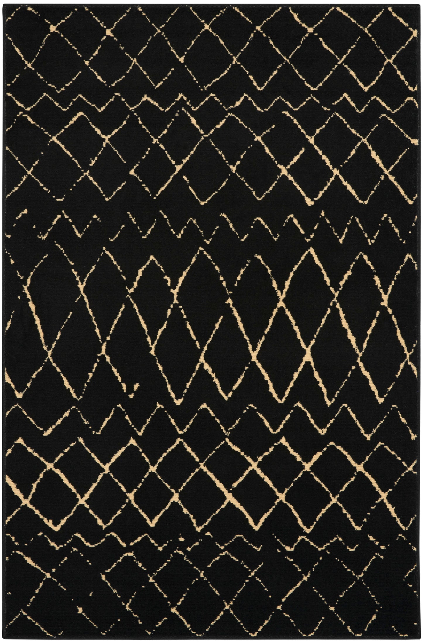Nourison Home Grafix GRF04 Black Contemporary Power-loomed Rug
