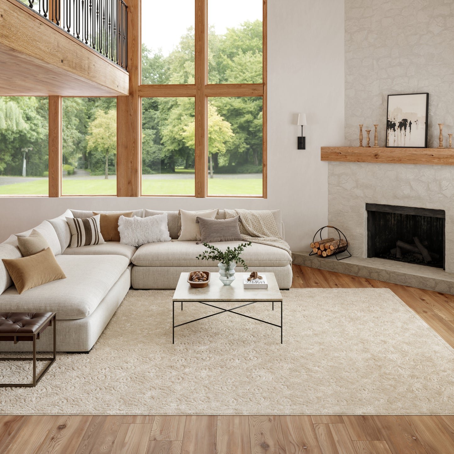 Nourison Home Washable Charm  Ivory  Contemporary