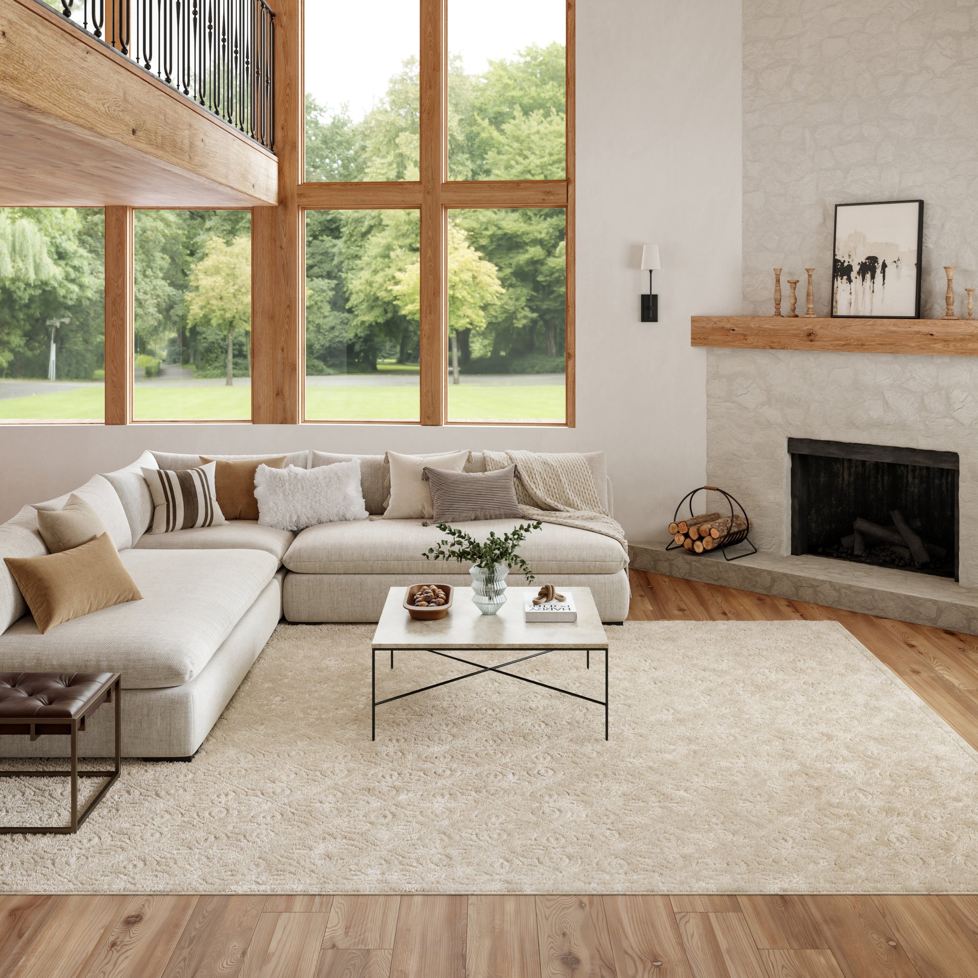 Nourison Home Washable Charm  Ivory  Contemporary