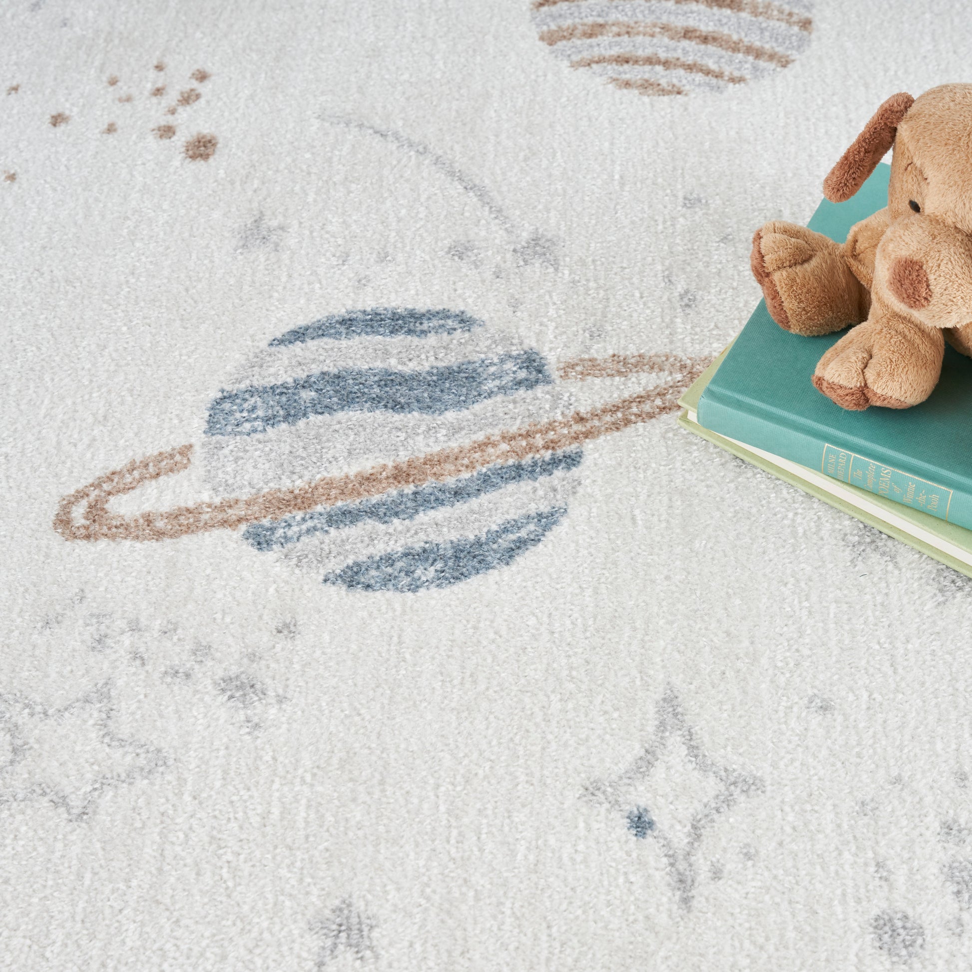 Nourison Home Astra Machine Washable  Ivory Multicolor  Contemporary