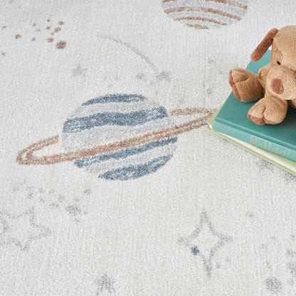 Nourison Home Astra Machine Washable  Ivory Multicolor  Contemporary