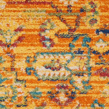 Nourison Home Allur  Orange Multicolor  Transitional