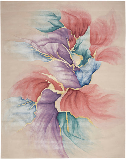 Nourison Home Prismatic PRS34 Ivory Contemporary Hand Tufted Rug