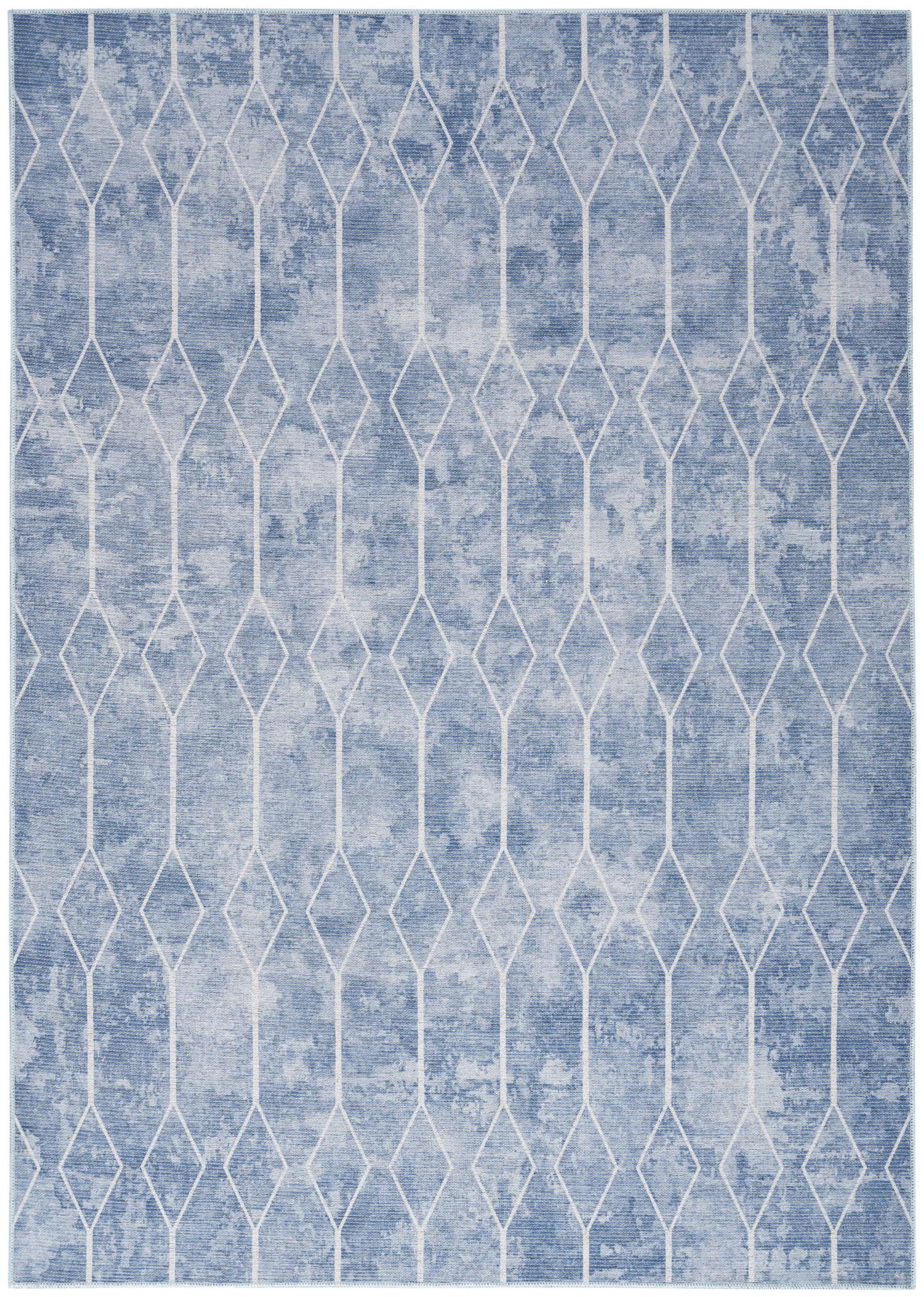 Nourison Home New Concept Washables SR107 Blue Contemporary Machine Woven Rug