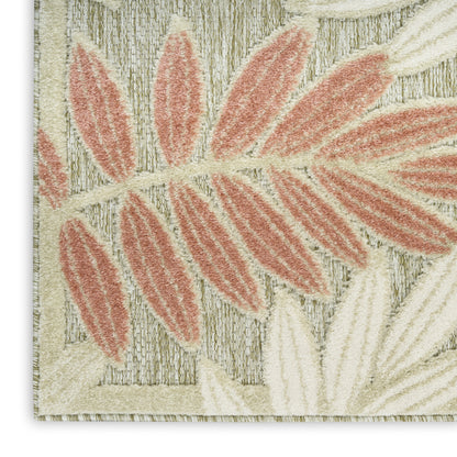 Nourison Home Aloha  Sage Rose  Contemporary