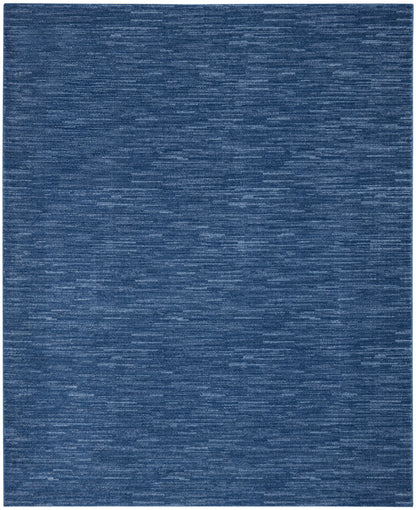 Nourison Home Nourison Essentials NRE01 Navy Blue Contemporary Power-loomed Rug