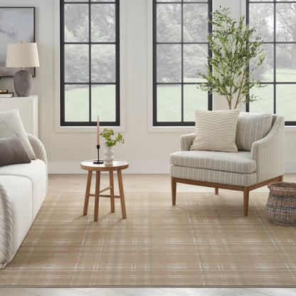 Nourison Home Grafix  Taupe  Contemporary