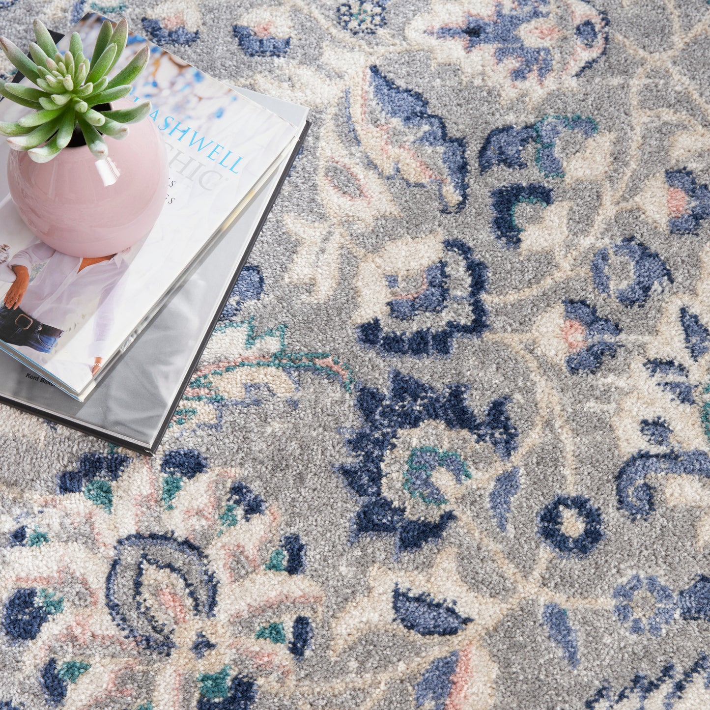 Nourison Home Passion  Grey Beige  Transitional