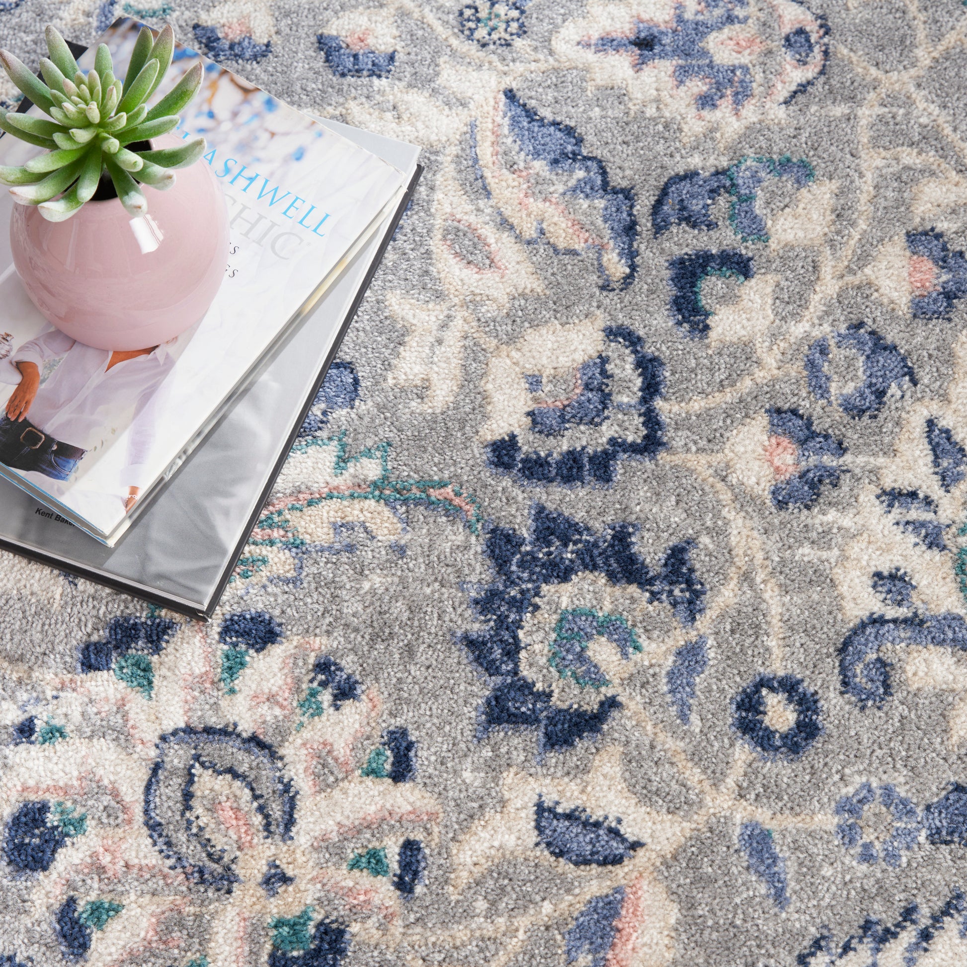 Nourison Home Passion  Grey Beige  Transitional