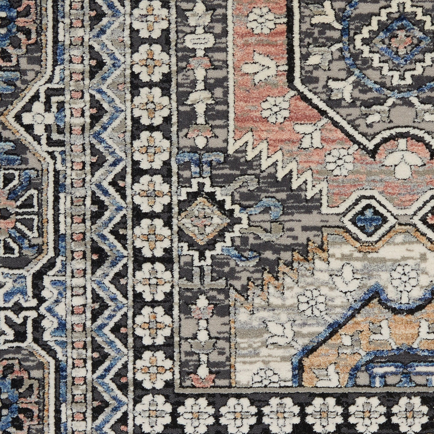 Nourison Home Starry Nights  Grey Navy  Traditional