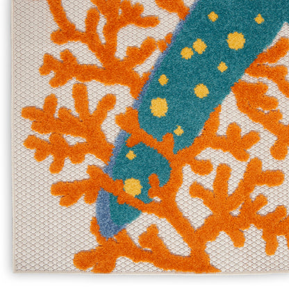 Nourison Home Aloha  Multicolor  Contemporary