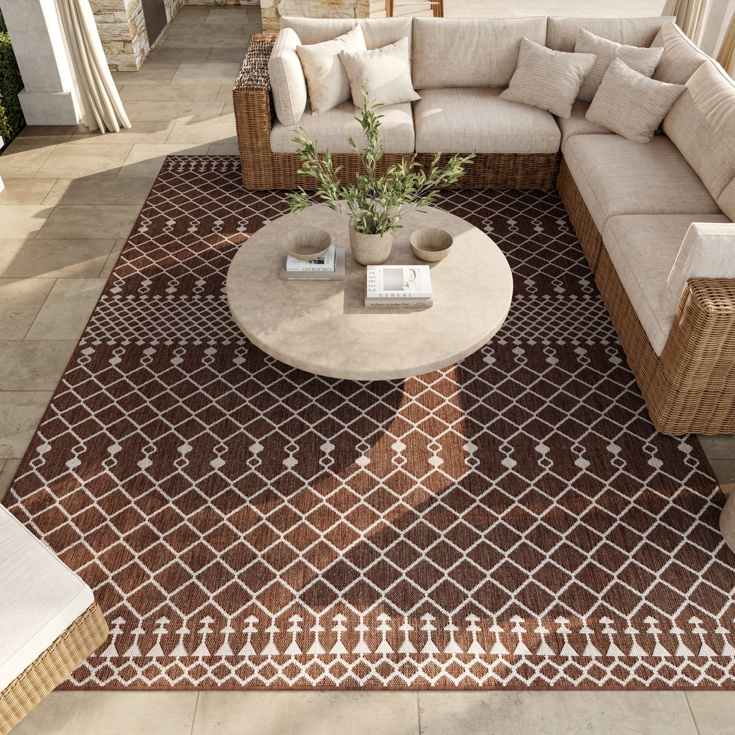 Nourison Home Positano  Natural  Contemporary