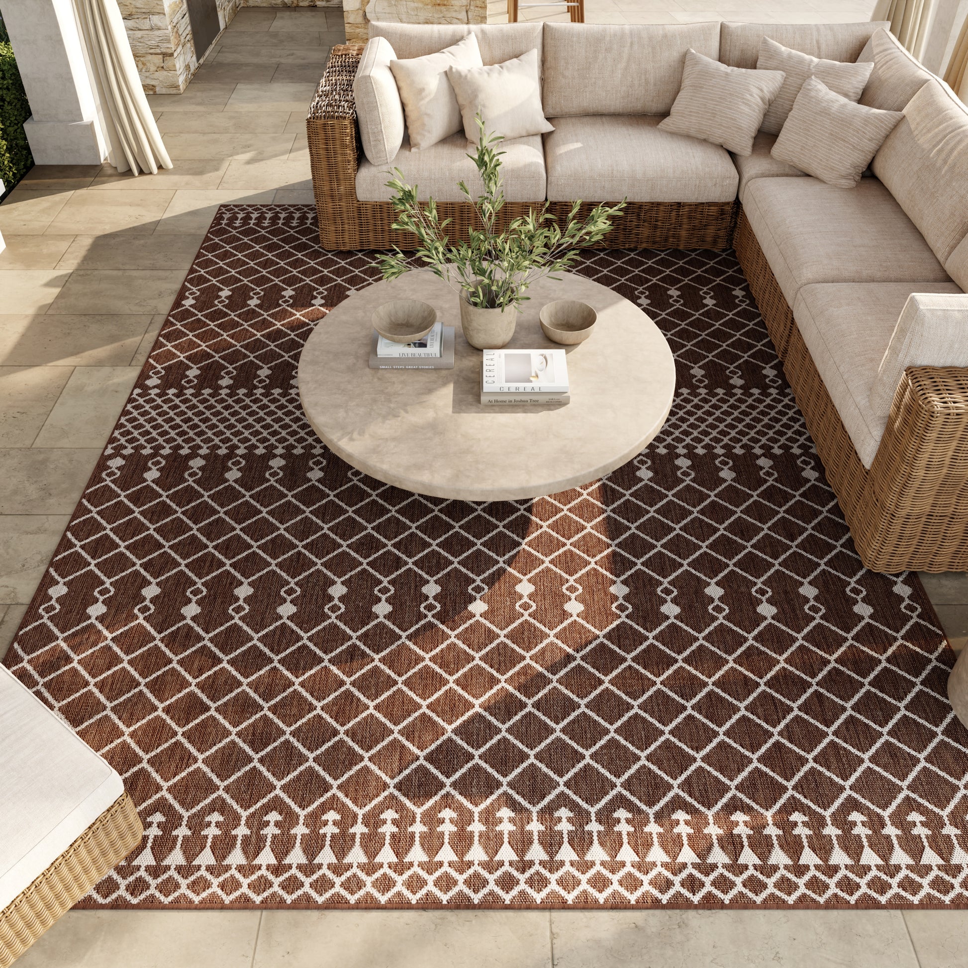 Nourison Home Positano  Natural  Contemporary