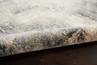 Nourison Home Moroccan Celebration  Blue Beige  Contemporary