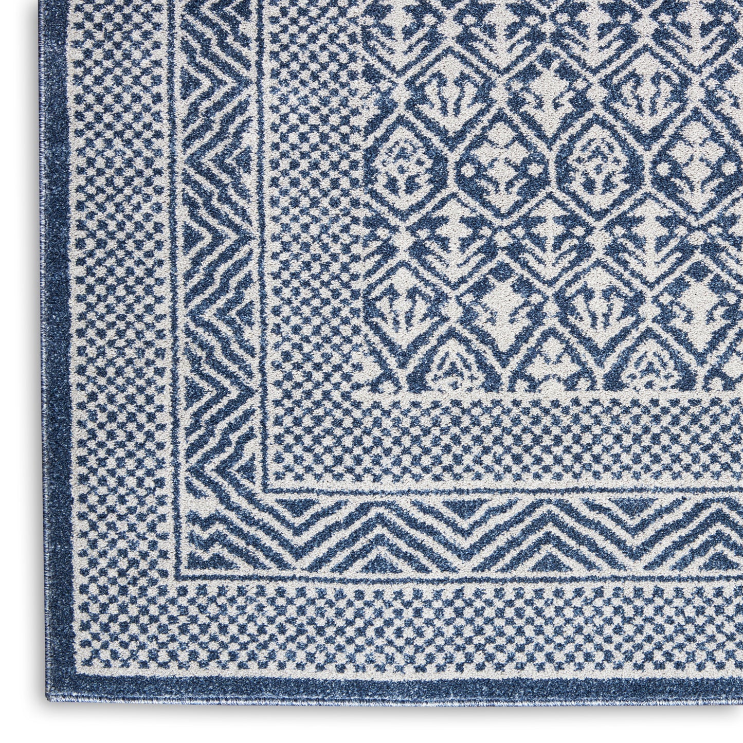 Nourison Home Palermo  Blue Grey  Contemporary