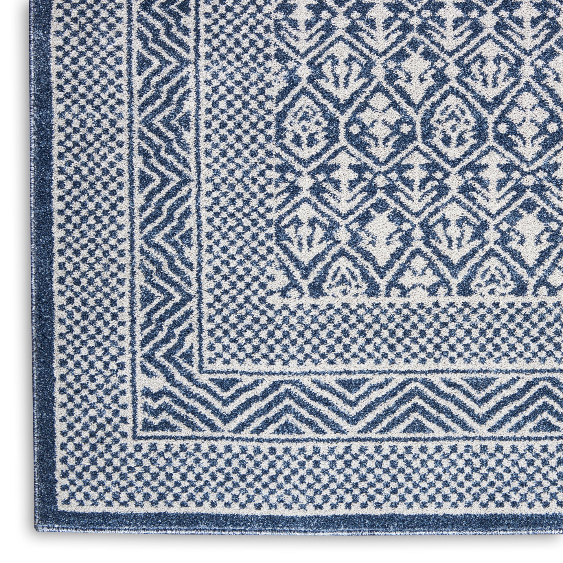 Nourison Home Palermo  Blue Grey  Contemporary