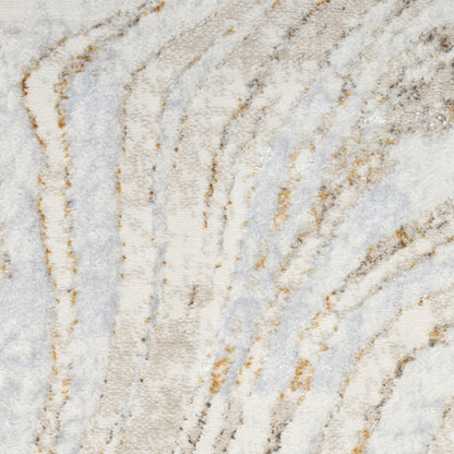 Nourison Home Glitz  Grey Gold  Contemporary