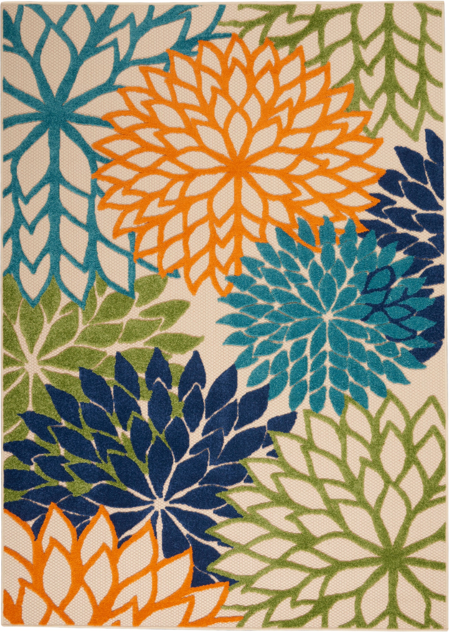 Nourison Home Aloha ALH05 Multicolor Contemporary Power-loomed Rugs