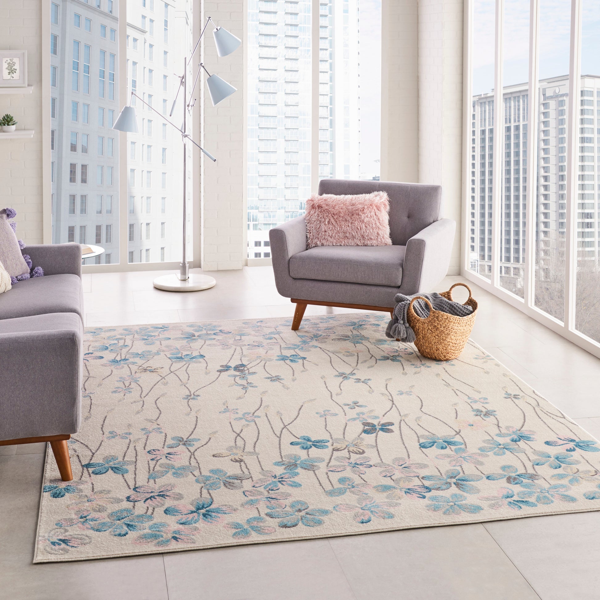 Nourison Home Tranquil  Ivory  Contemporary