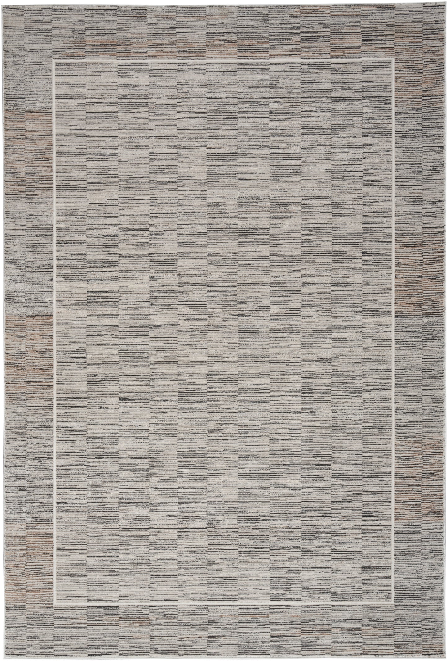 Nourison Home Desire DSR02 Charcoal Grey Contemporary Power-loomed Rug