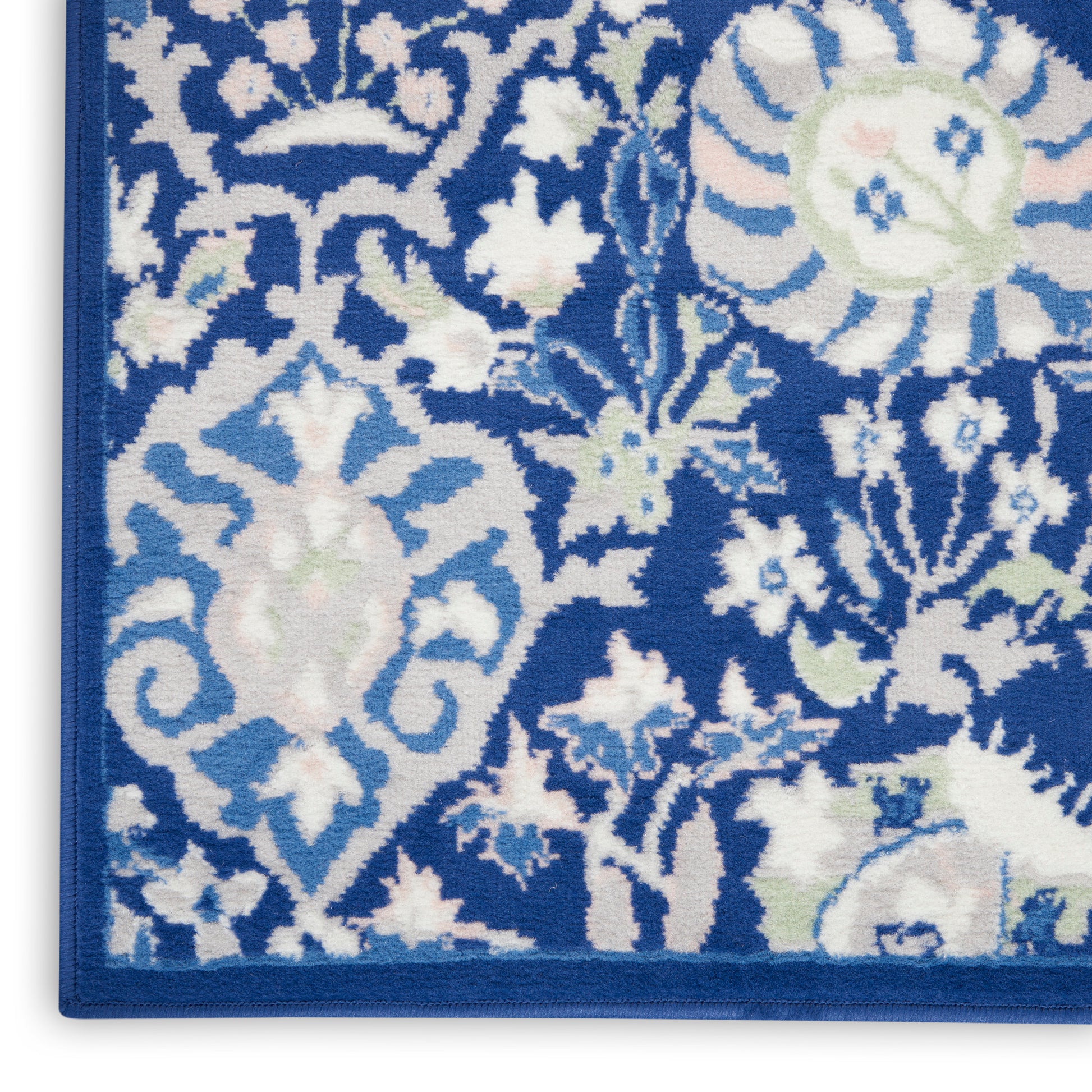 Nourison Home Whimsicle  Navy Multicolor  Traditional
