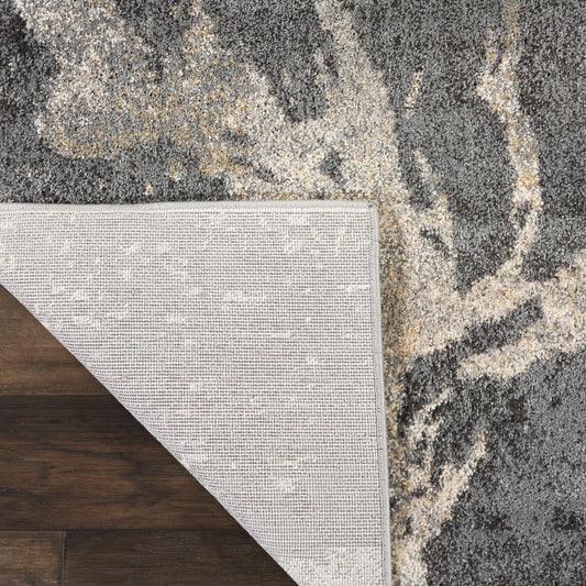 Nourison Home Fusion  Beige Grey  Contemporary