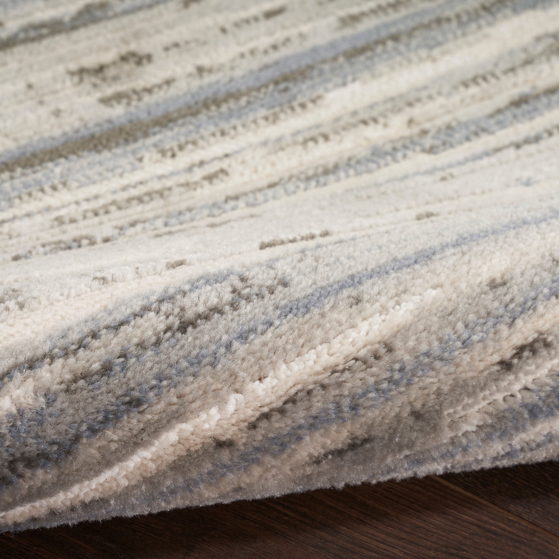 Nourison Home Serenity Home  Ivory Grey Blue  Contemporary