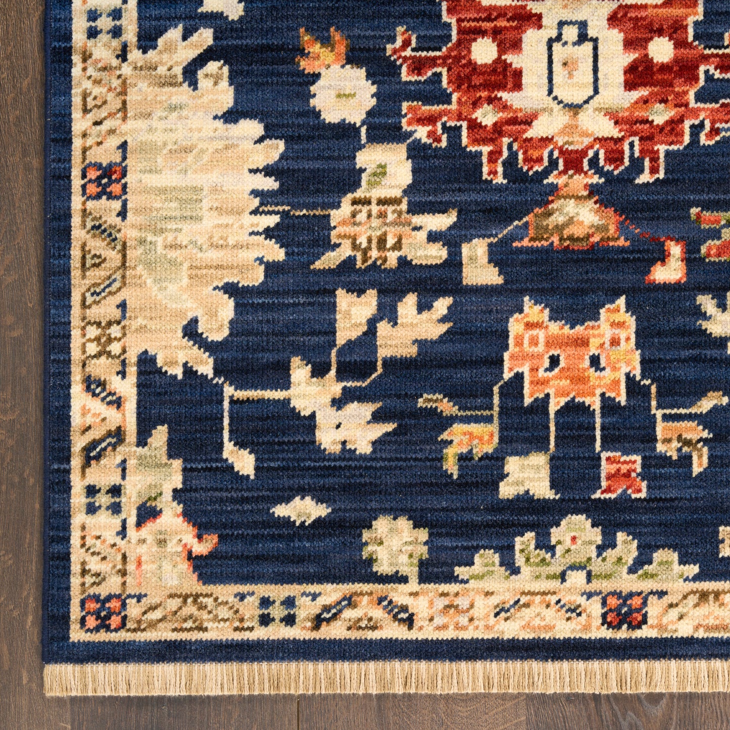 Nourison Home Antique Bloom  Navy  Traditional