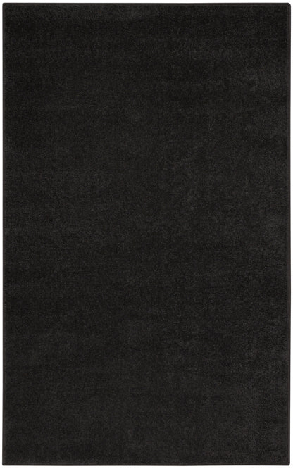 Nourison Home Nourison Essentials NRE01 Black Contemporary Power-loomed Rug