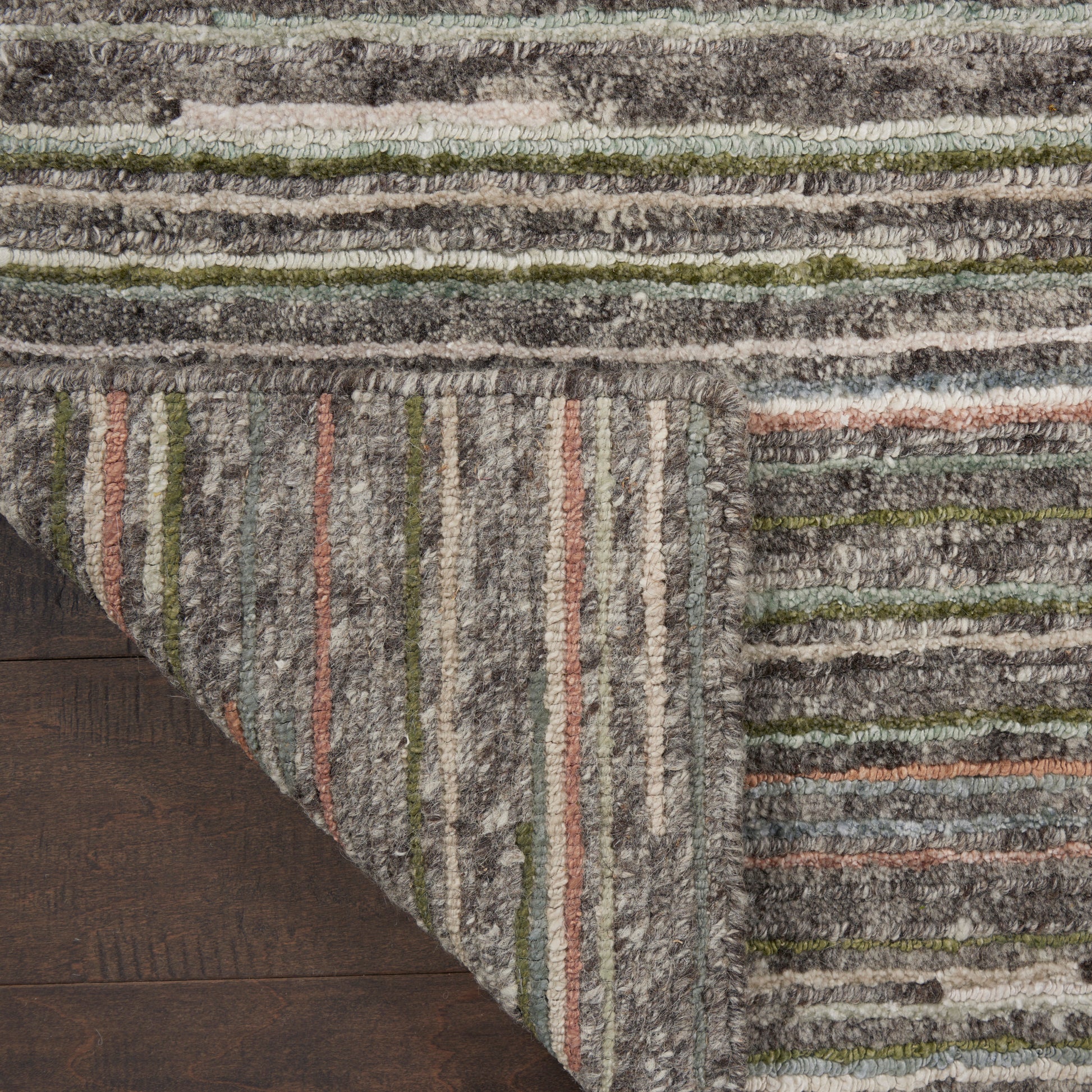 Nourison Home Plateau  Grey Green  Contemporary