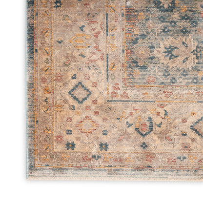 Nourison Home Luxurious  Ivory Blue  Traditional