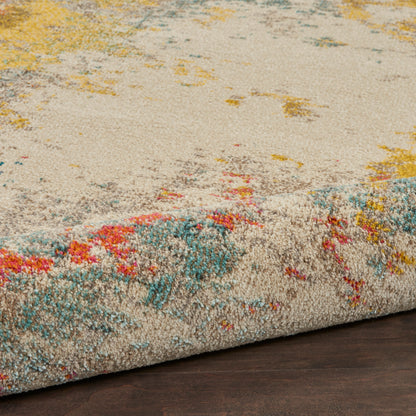 Nourison Home Celestial  Ivory Multicolor  Contemporary