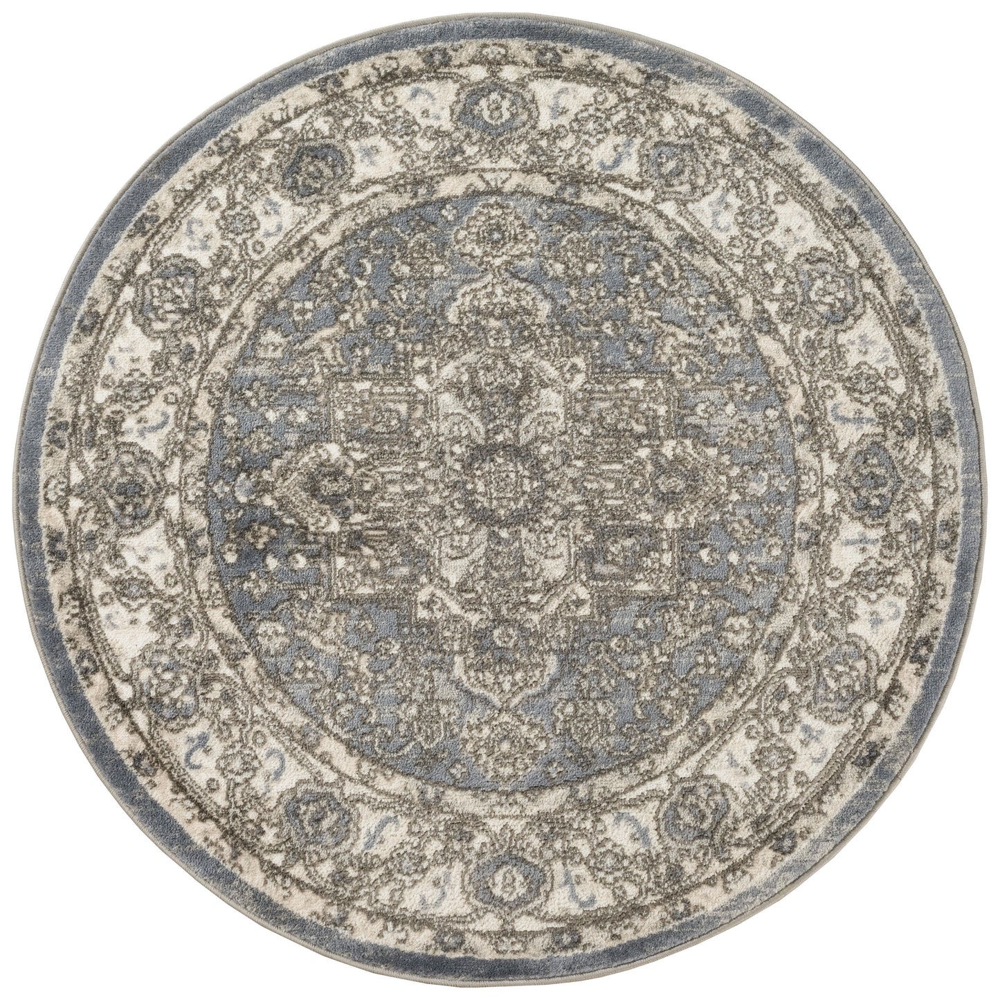 Nourison Home Quarry QUA05 Blue Transitional Power-loomed Rugs