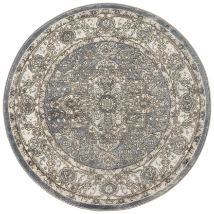 Nourison Home Quarry QUA05 Blue Transitional Power-loomed Rugs