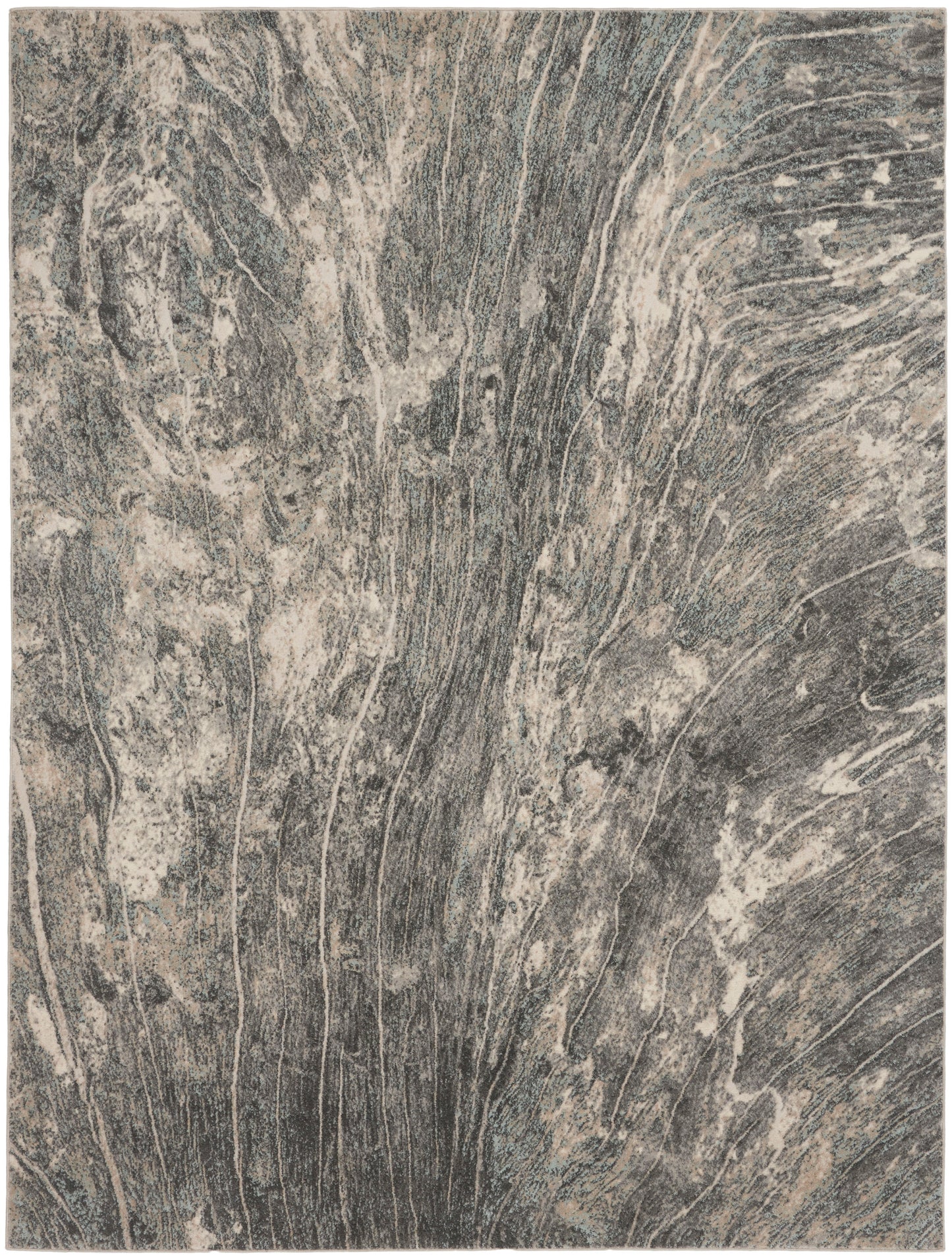 Nourison Home Marmara  Charcoal Ivory  Contemporary