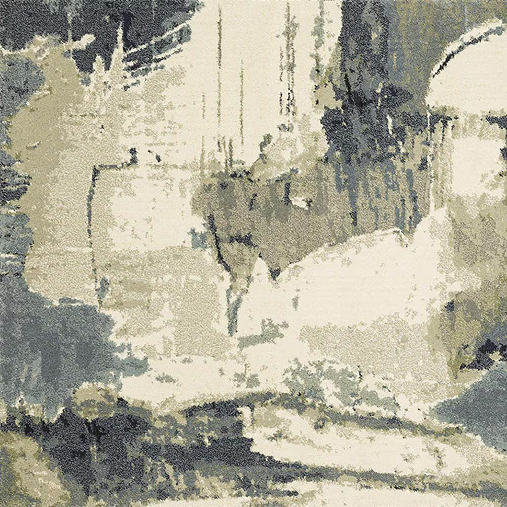 Oriental Weavers SENECA SE11A Blue Green Contemporary Power-Loomed Rug